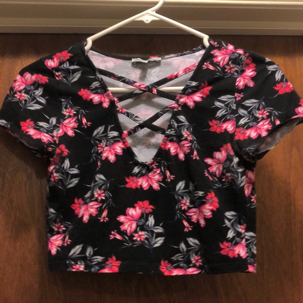 Floral crop top